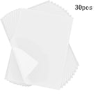 30/100pcs A4 Graphite Transfer Paper Tracing Painting Sheets White Copy Graphite Paper for Drawing Patterns Sketch Canvas Fabric