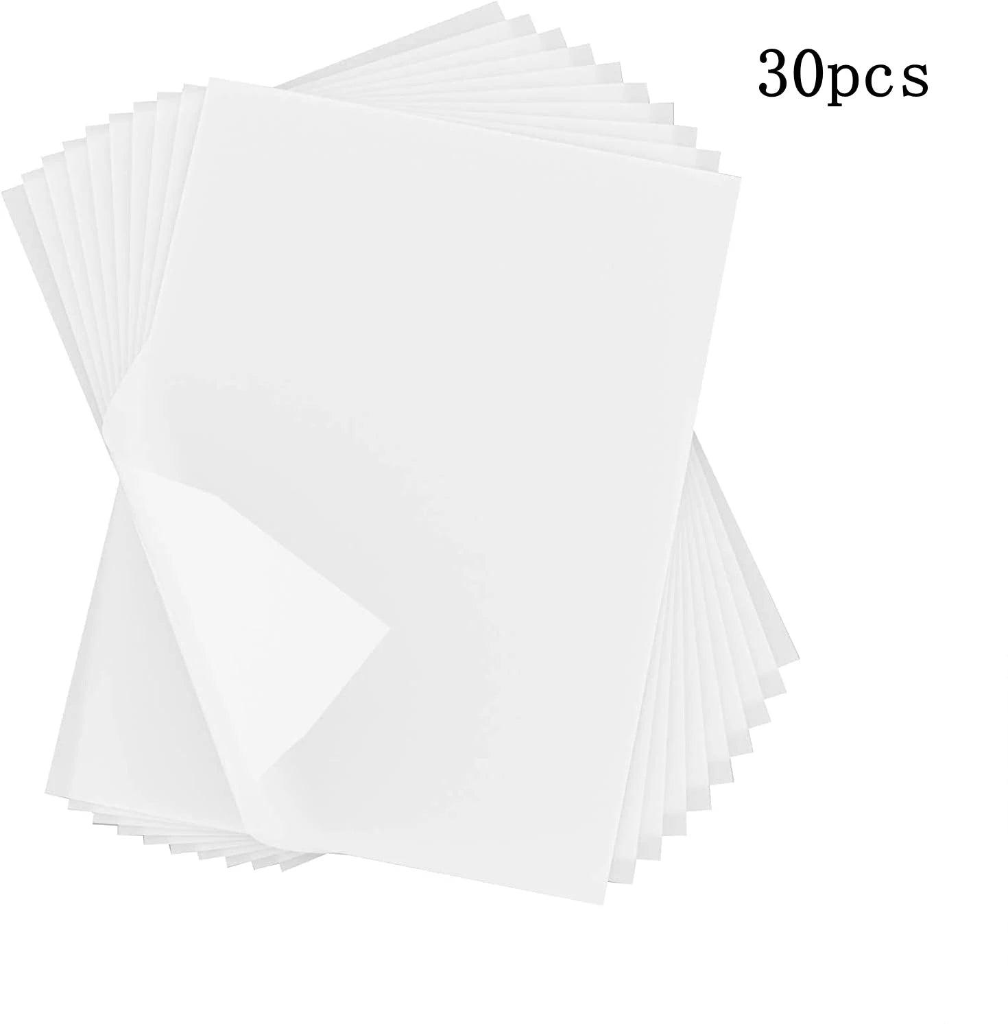 30/100pcs A4 Graphite Transfer Paper Tracing Painting Sheets White Copy Graphite Paper for Drawing Patterns Sketch Canvas Fabric