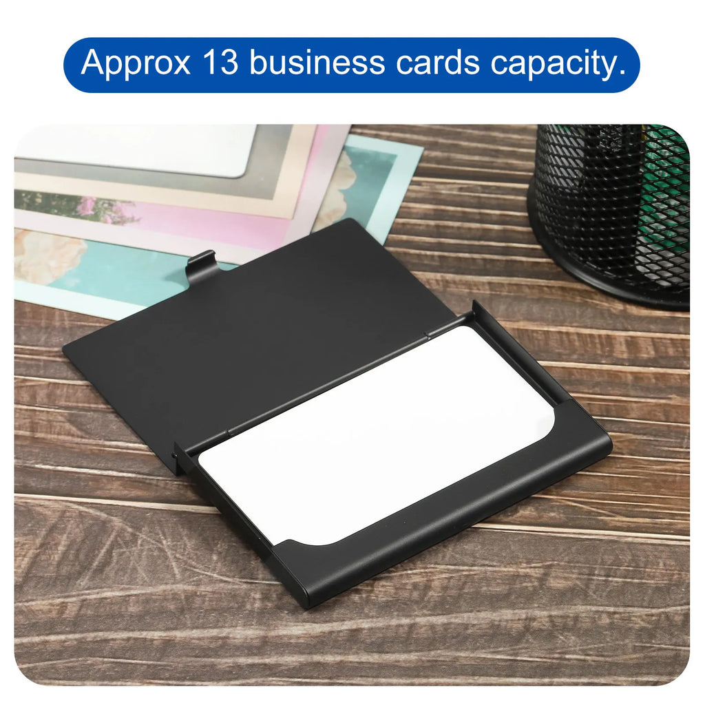 1/2/3Pcs Business Card Holder Metal Box Cover Credit Card Holder Aluminum Alloy Flip Cover Slim Name Cards Case for Women Men