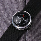 Mini Watch Strap Button Compass for Paracord Bracelet Survival Mini Pocket Compass Outdoor Hiking Camping Accessories Tools