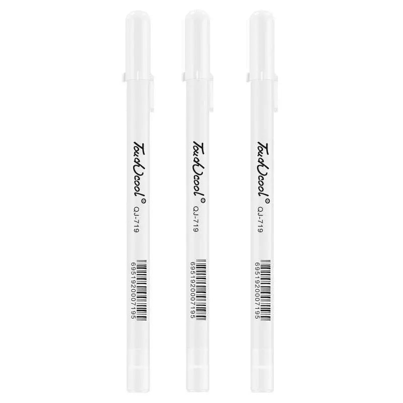 3/5pcs/10pcs Set 0.8mm Highlight Marker Pen White Ink Gel Pen For Drawing Art Supply Sketch Paint Pen