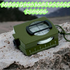 High Precision Compass Professional Outdoor Camping Multifunctional Military Green Precise Geological Tactical Compass