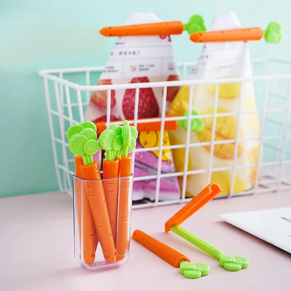 Creative Carrot Sealing Clip for Kitchen Food Freshness Snack Storage Moisture Resistant Storage Clip