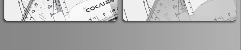 2Pcs/Set Multifunctional Triangle Ruler 30/45 Degree Measurement Angle Isosceles Triangle Ruler Geometry Students Drafting Tool