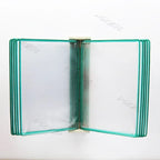10 Page Flipping Folder A4 Wall Mounted Standard Operation Manual Data Display Rack PVC+metal Frame Material