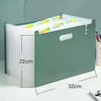 A4 Accordion Folder Clear Index Labels Expanding Document Folder File Organizer Desk Management for Office File Cabinet H3CA
