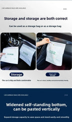 Self-Adhesive Disposable Trash Bag Thicken Waterproof Garbage Bag Leak-Proof Rubbish Storage Bag for Car/Home/Office