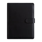 New A5 PU Leather Binder Cover with Magnetic Buckle Closure, 6 Ring Personal Notebook for Organizing Planner, Photo Card Sleeves