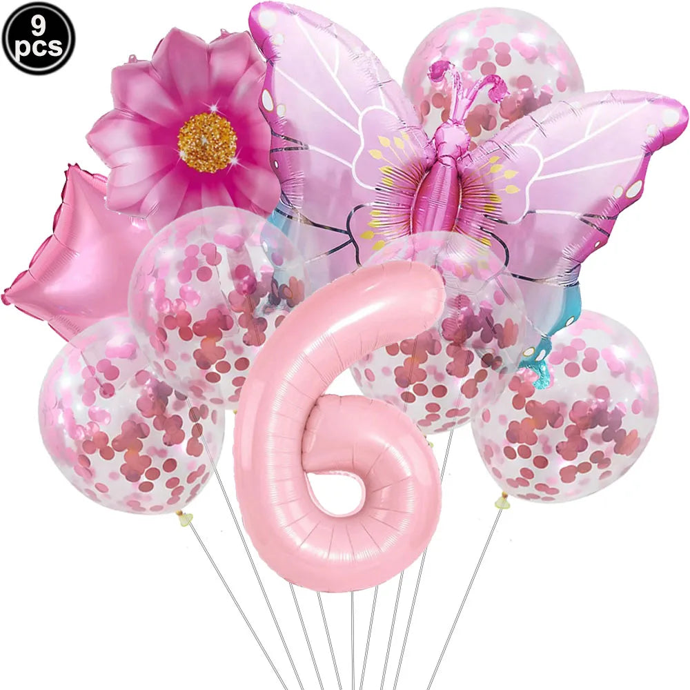 Butterfly Birthday Party Decoration Disposable Party Plates Cup Napkin Tablecloth Butterfly Knìfe Birthday Decoration Baby Showe