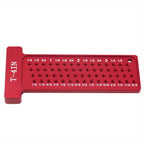 Aluminum T Square Marking Gauge Right Angle Protractor Dual Scale Woodworking Carpenter Layout Scribing Ruler