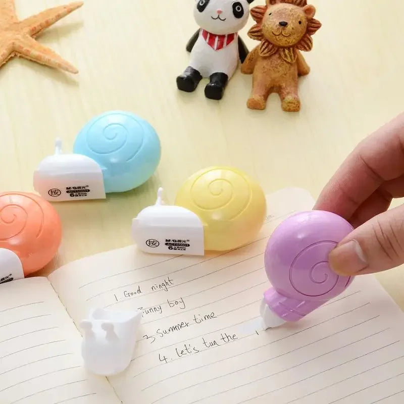 Small Animal Correction Tape Cute Snails Stationery School Office Supplies 6 Meters Long Kids Gift