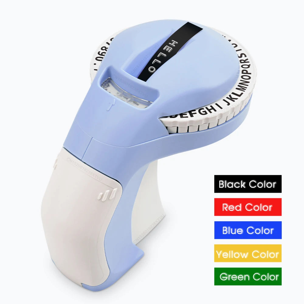 Portable Label Maker B90 Adhesive Sticker Printer similar to Dymo 12965 Labeling Machine Compatible for Dymo 3D 9mm Label Tapes