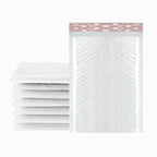2026 50Pcs Bubble Mailers White Poly Bubble Mailer Self Seal Padded Gift Bag Packaging Envelope Bags Book Shipping Package Bag