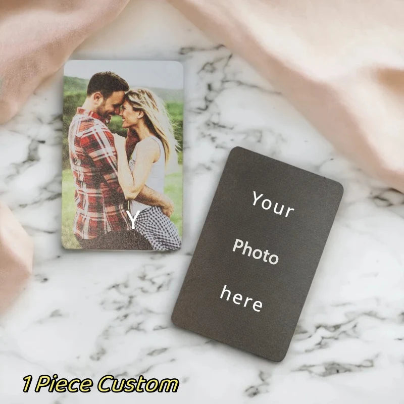 Customized Photo Text Anime Metal Card Personalized Wallet Card Aluminum Sheet Thin Design Picture Business Waterproof Card Gift