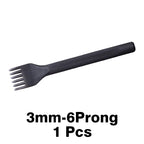 WUTA 1 Piece Diamond Point Black Pricking Iron Leather Chisel Leather Craft Hole Punch Tools Stitching Tools 3/4mm Available