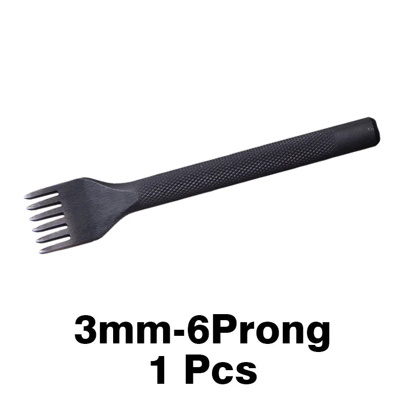 WUTA 1 Piece Diamond Point Black Pricking Iron Leather Chisel Leather Craft Hole Punch Tools Stitching Tools 3/4mm Available