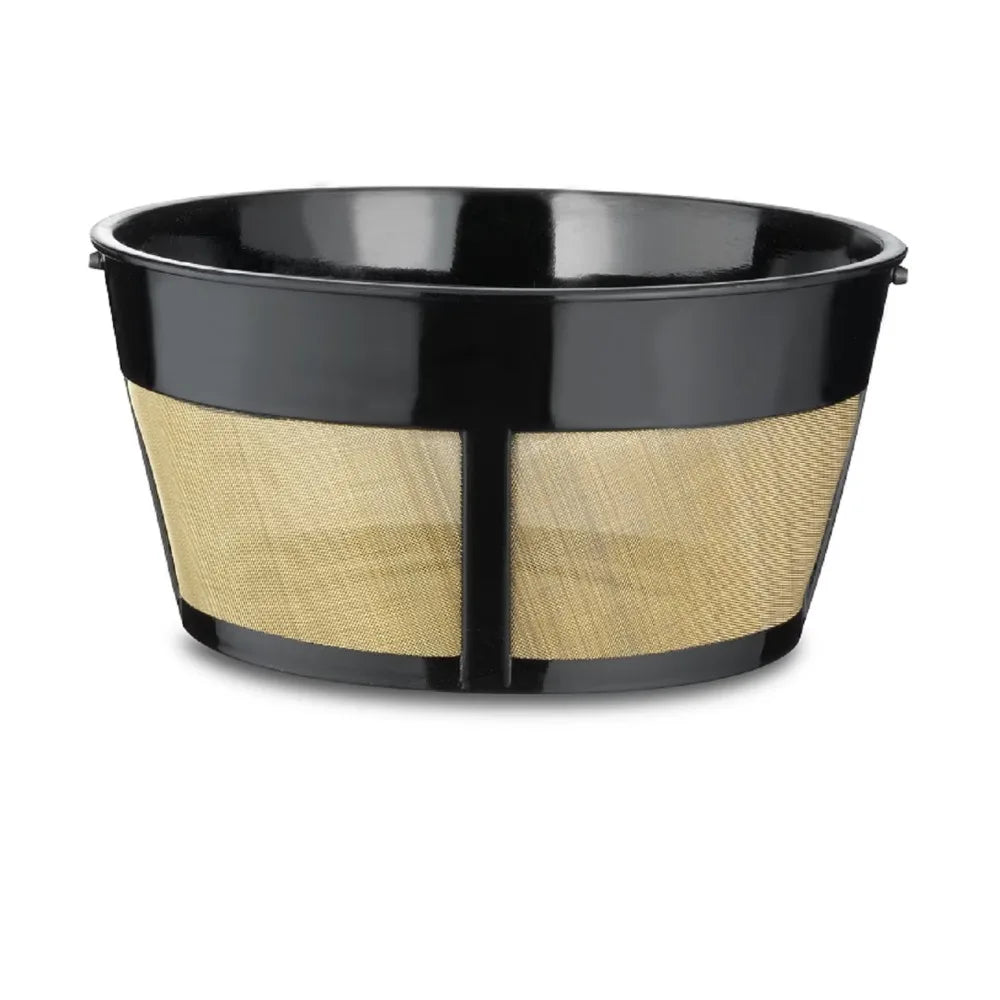 Reusable 8-12 Cup Basket Coffee Filter, Permanent Stainless Steel Coffee Drip Filter for Home Office Kitchen, Fine Mesh Eco-Friendly Coffee Maker Accessories