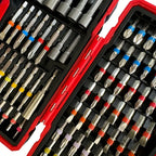 83Pcs Screwdriver Bit Set Impact Driver Drill Bit Set with Magnetic Nut Driver S2 Steel Cross Slot, Slotted,Square,Star,Hex,Torx