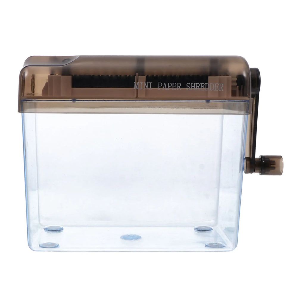 Mini Paper Shredder Manual Hand Shredder for A4 Paper Documents Desktop Cutter Strip Document Cutting Tool for Office Home Use