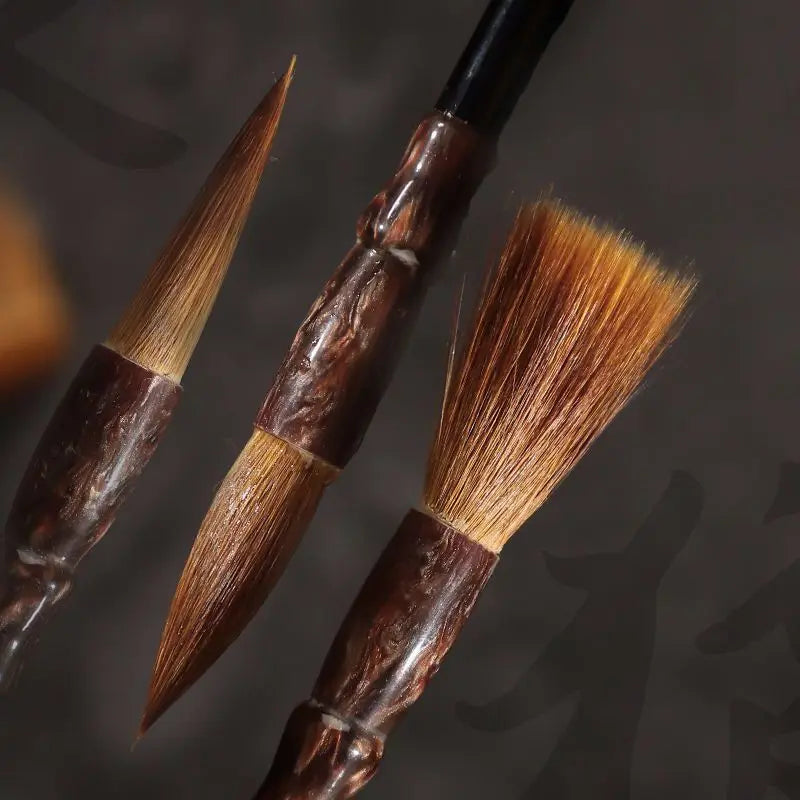 Calligraphy Brush Pen with Gift Box Traditional Chinese Painting Calligraphy Brushes Set Mixed Hair Regular Script Brush Art Pen