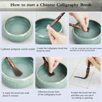 Chinese Calligraphy Brush Oxhorn Pen holder Brush Pen Extra Large Mixed Hair Painting Writing Brushes Art Stationary Supplies