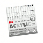 168/120/72/60/48/36/24/12pcs Dual Tips Artist Markers Set Acrylic Marker Set Ideal For School, Office Decor, And Artistic Gifts