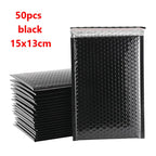 50PCS Aluminized Film Bubble Mailer Gold Mailing Envelope Waterproof Courier Bag Padded Bubble Envelopes Pack Bag for Shipping