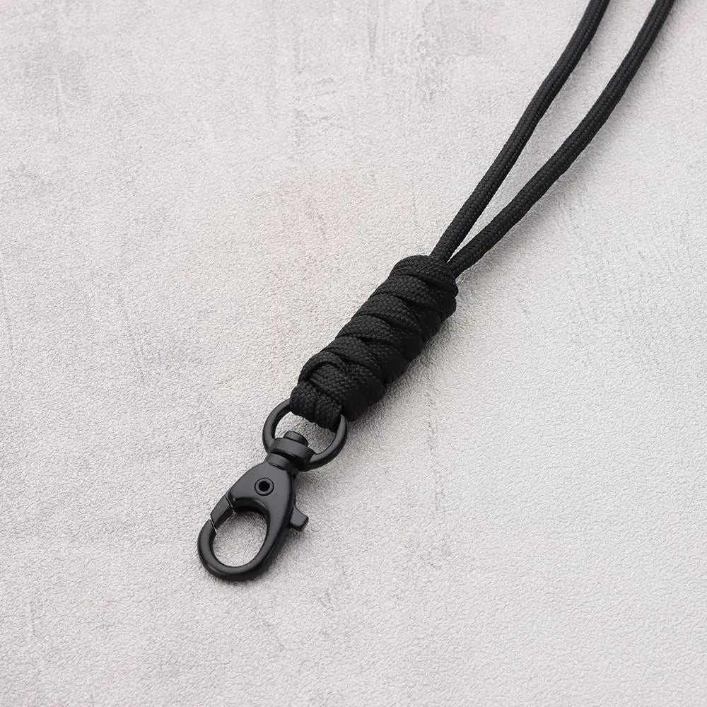 Emergency Survival Backpack High Strength Paracord Keychain Parachute Cord Lanyard Rotatable Buckle Key Ring