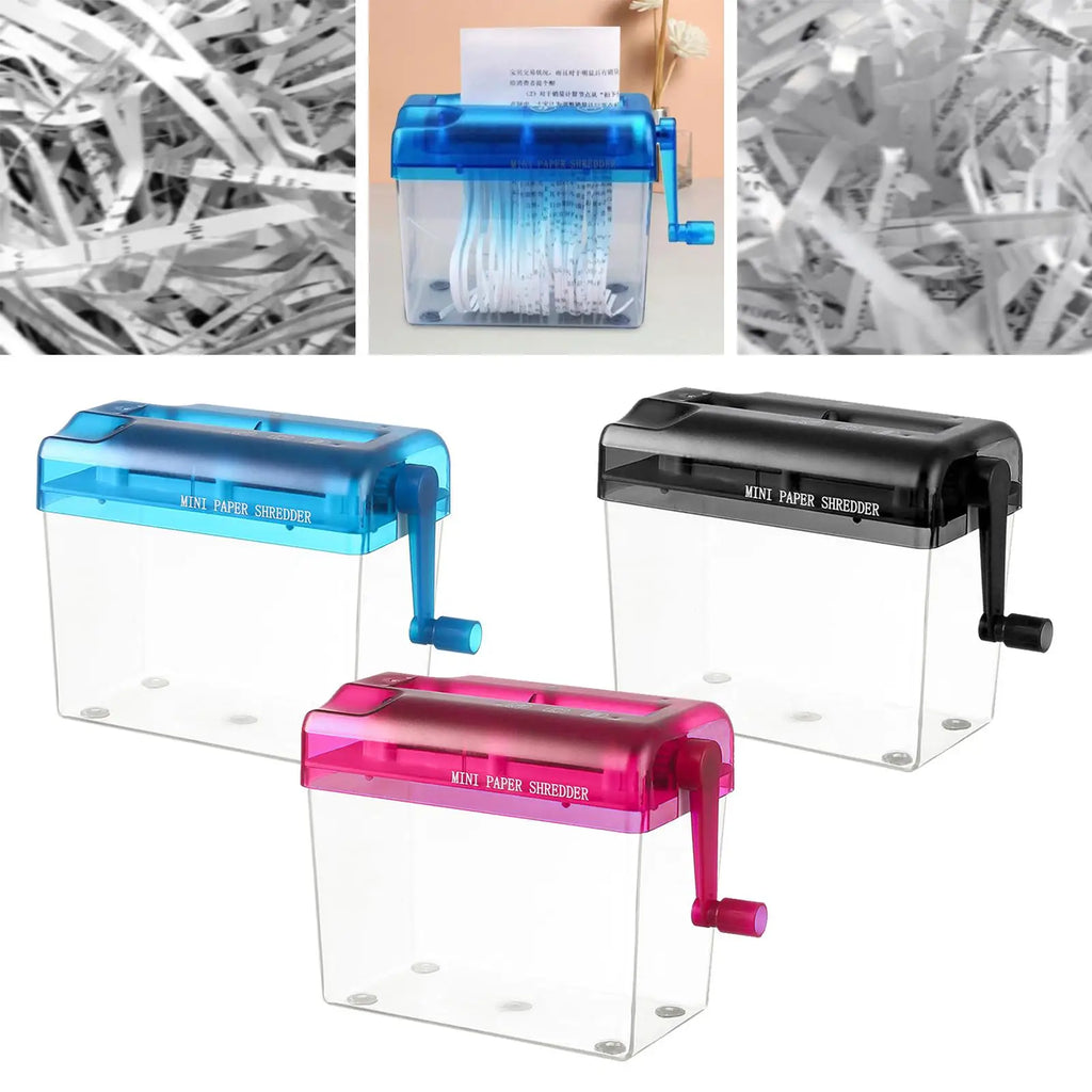 Manual Paper Shredder Mini Professional Paper Cutting Tool Manual Shredder