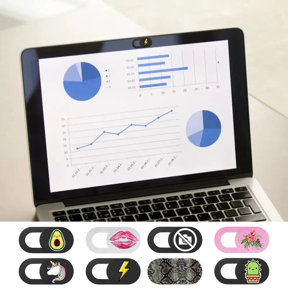 Webcam Cover Shutter Magnet Slider Plastic Camera Cover For IPad Tablet Web Laptop Pc Camera Mobile Phone Lenses Privacy Sticker