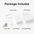 Niimbot D110 Portable Mini Printer Thermal Adhesive Sticker Label Printer Inkless Pocket Label Maker UV Printer For Mobile Label