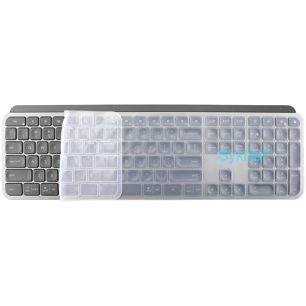 Keyboard Cover for Logitech MX KEYS S Mechanical Plus for Mac for Logi Protective Protector Skin Clear Silicone Case Accessories