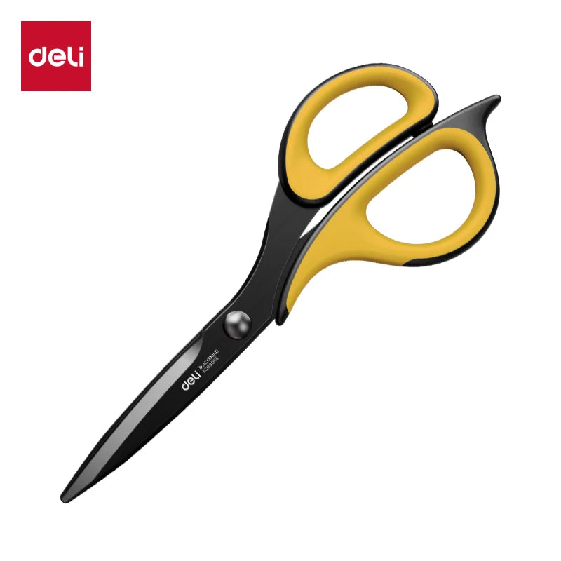 Deli 77757/6027 Stainless Steel Scissors 220mm/184mm Multi-function Household Office Tailor's Hand Scissors Cutting Paper Fabric