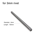 3mm to 15mm Dia Rivet Punch Tool Rod for Metal Decorative Mushroom Domed Semi Ball Half Round Nailhead Spike Stud DIY 45# Steel