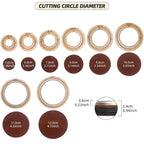 QJH Big Size Hollow Round Hole Punch, High Carbon Steel Round Leather Cutting Dies for DIY Leather Crafts (5 6 7 8 9 10 11 12cm)