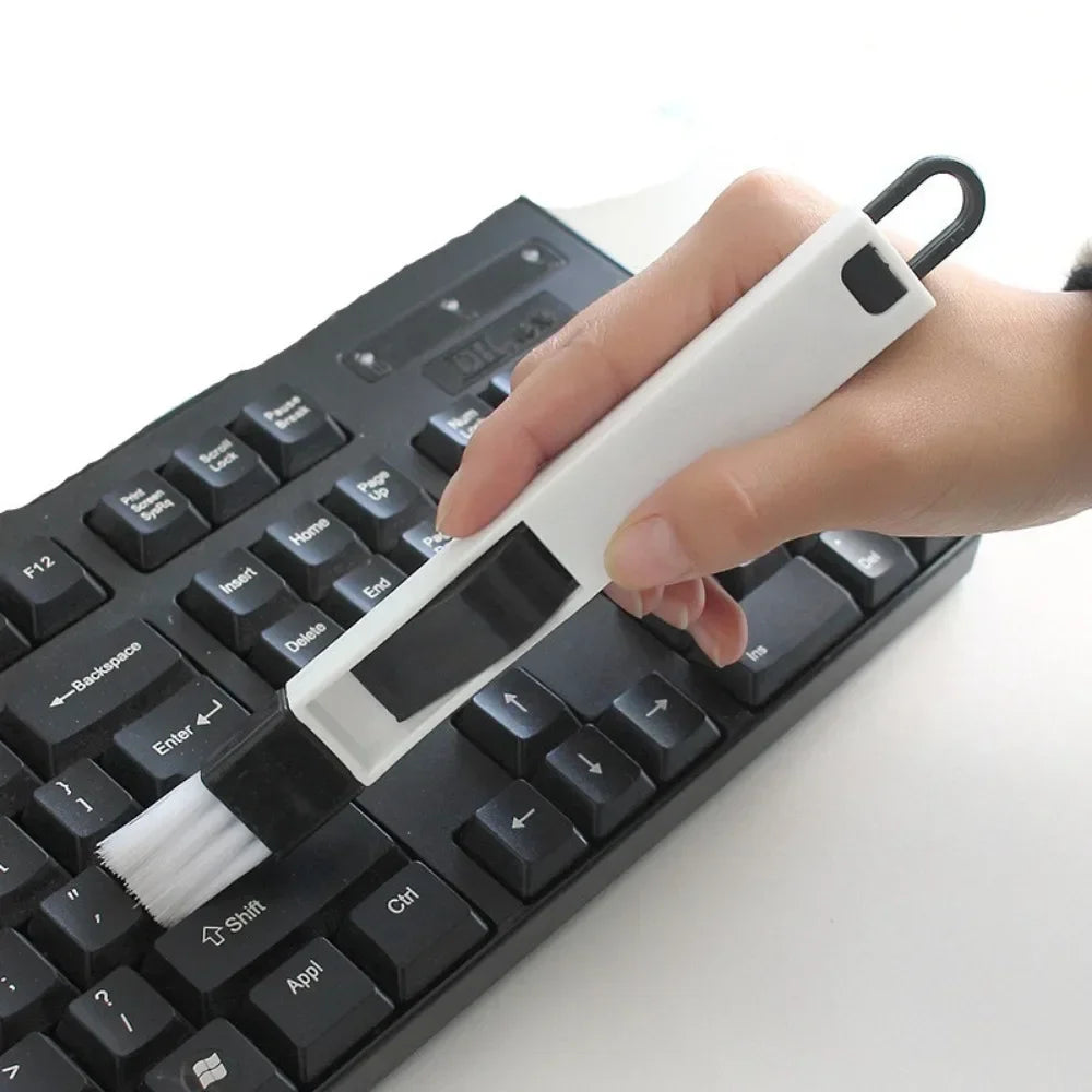 1PCS Portable Cleaning Brush Multifunctional Door and Window Keyboard Groove Cleaner Dust Shovel Window Rail Cleaning Tool