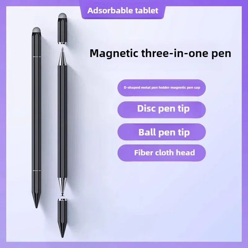 3 in 1 Magnetic Stylus Pen for IOS Android Touch Pen for IPad Samsung Xiaomi Huawei Tablet Smart Phone Drawing Capacitive Pencil