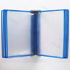 10 Page Flipping Folder A4 Wall Mounted Standard Operation Manual Data Display Rack PVC+metal Frame Material