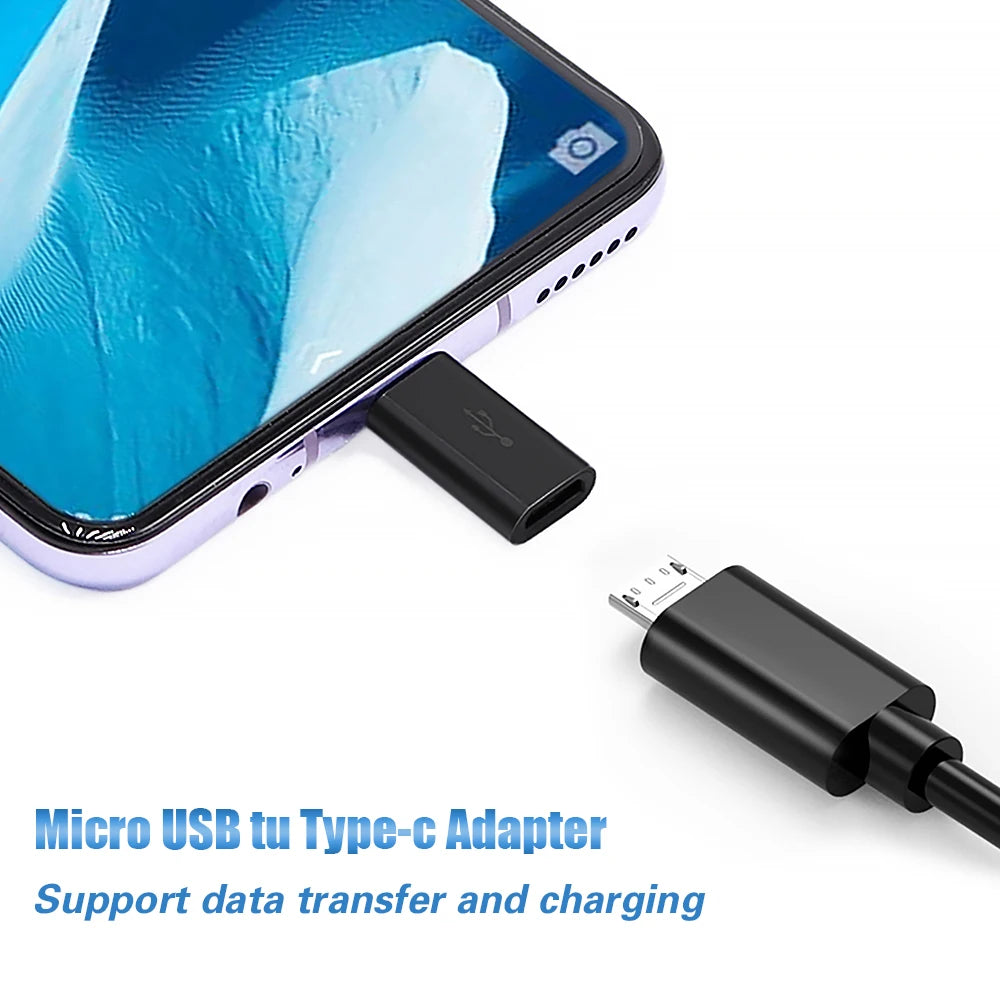 1/3Pcs Micro USB Female To Type C Male Adapter OTG Converter Micro-B To USB-C Connector Charging Cable Adapter Phone Accessories