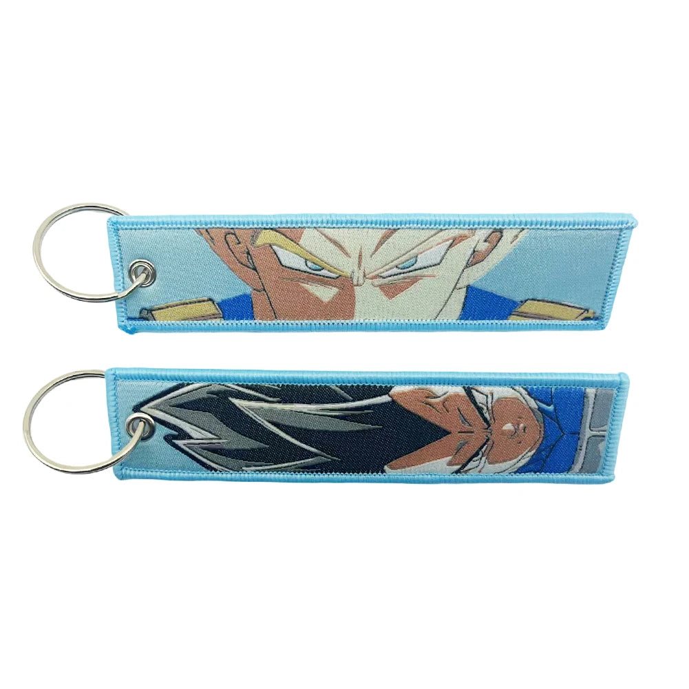 Dragon Ball Embroidery Cool Keychain Lanyard Anime Manga Series Badge Holder USB Pendant Portable Key Lanyard Accessories
