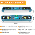 Digital Level Inclinometer Electronic LED Display Protractor Magnetic Base Digital Level Measuring Tool Instrument 280mm HW-200