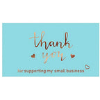 10-50pcs Thank You Cards For Small Business Colorful Laser Paper Thank You For Your Order "Beyond Grateful" Cards