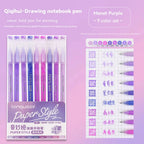 Languo 27-207 Colors Of One Set Drawing Handbook Pens Student DIY Graffiti Multi-Color Gel Pen Writing Marker Stationery