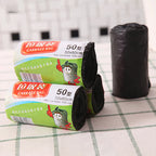 New【1Roll 50*60cm Garbage Bags Thick Convenient Environmental Plastic Trash Bags Disposable Plastic Bag Black Garbage】