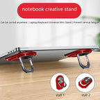 2pcs Universal Mini Laptop Stand Foldable Desktop Feet Holder For Ipad MacBook PC Computer Keyboard Cooling Pad Invisible Stands