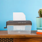 Portable Manual Paper Shredder Compact Desktop Mini Handheld Shredder for Home Office Document Shredding A4 Paper Bills
