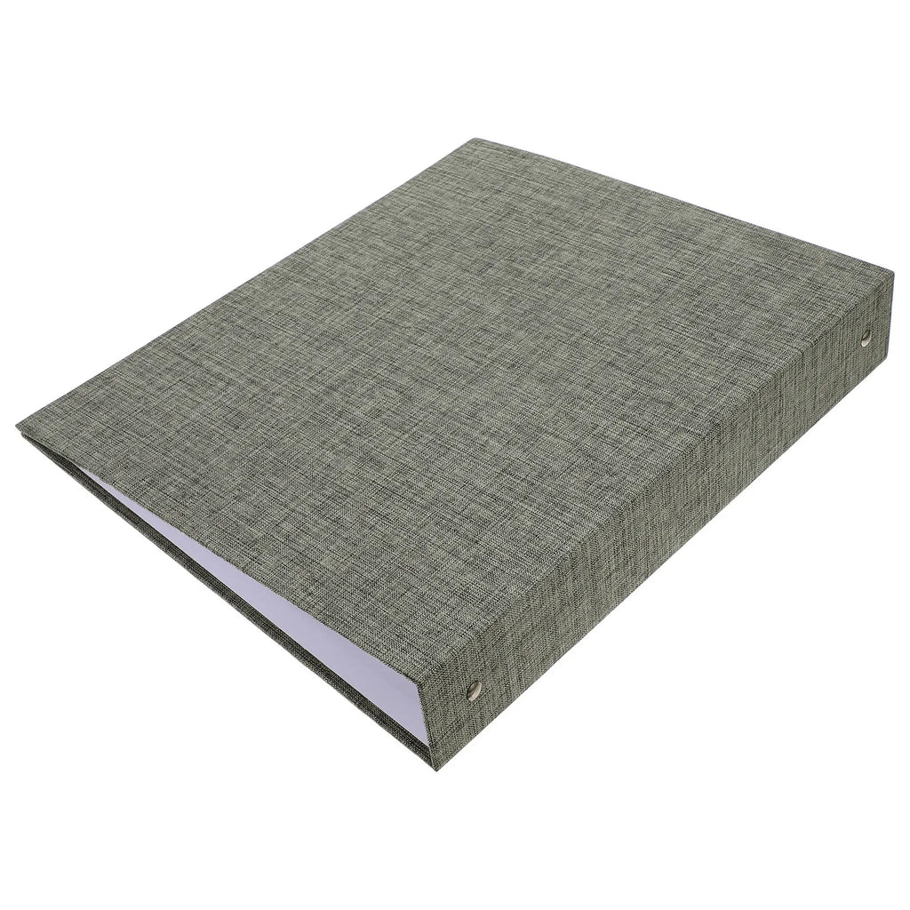 A4 Hardcover Fabric 3 Ring Binder File Organizer Document Holder Office Home Paper Sheet Protector Folder Sheet Organizer