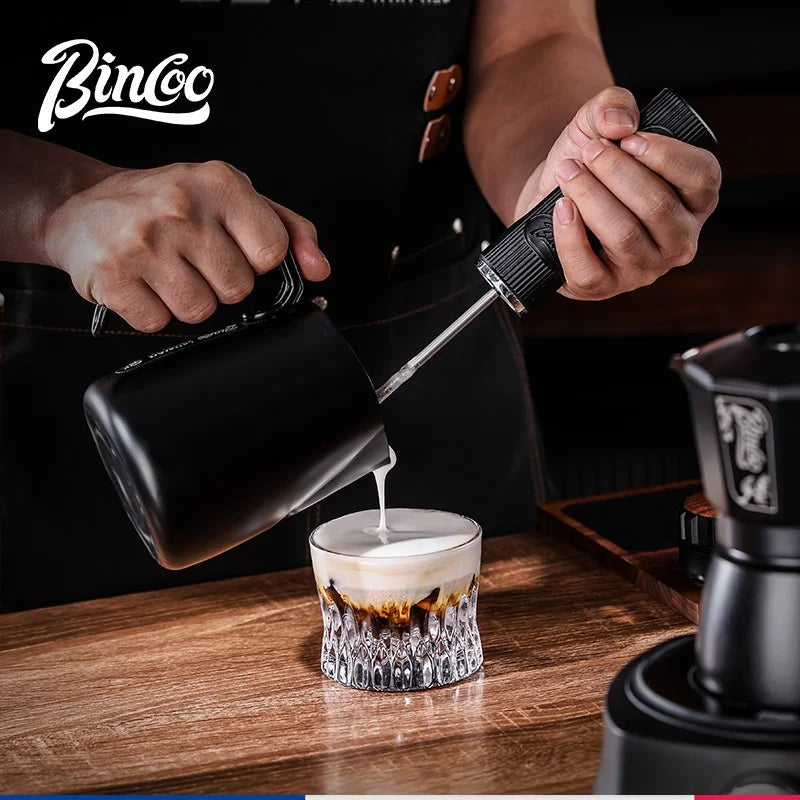 New Milk Foamer Bincoo Coffee Frother Rechargeable Handheld Coffee Milk Electric Handle Blender Egg Beater Espresso Tool