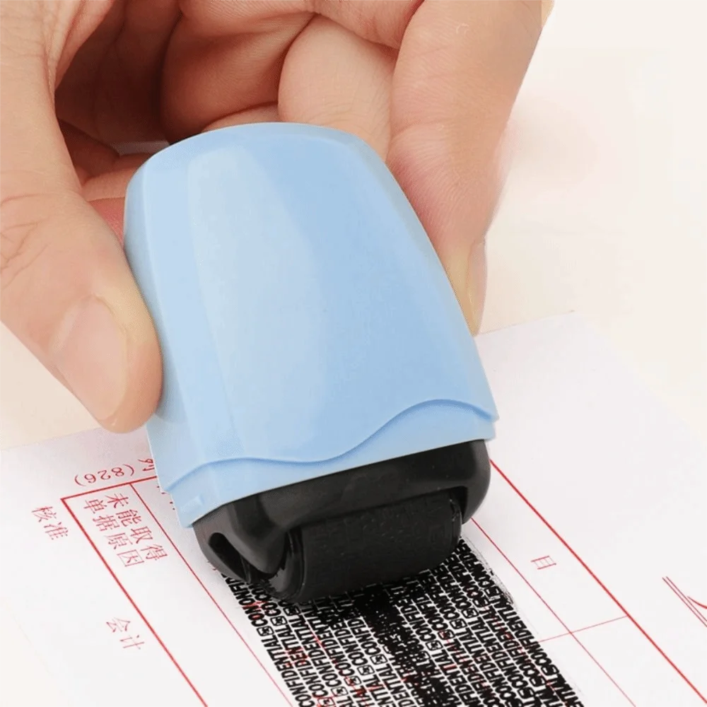 Reusable Identity Protection Roller Stamp Plastic Shielder Privacy Security Address Eraser Anti-Theft Smear Solid Color