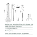 Handheld Electric Milk Frother USB Wireless Egg Beater Kitchen Mixer Coffee Whisk Blender Tool for Home Use